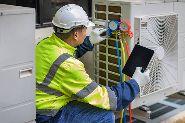 Professional Hvac technician working in Mayfield, PA